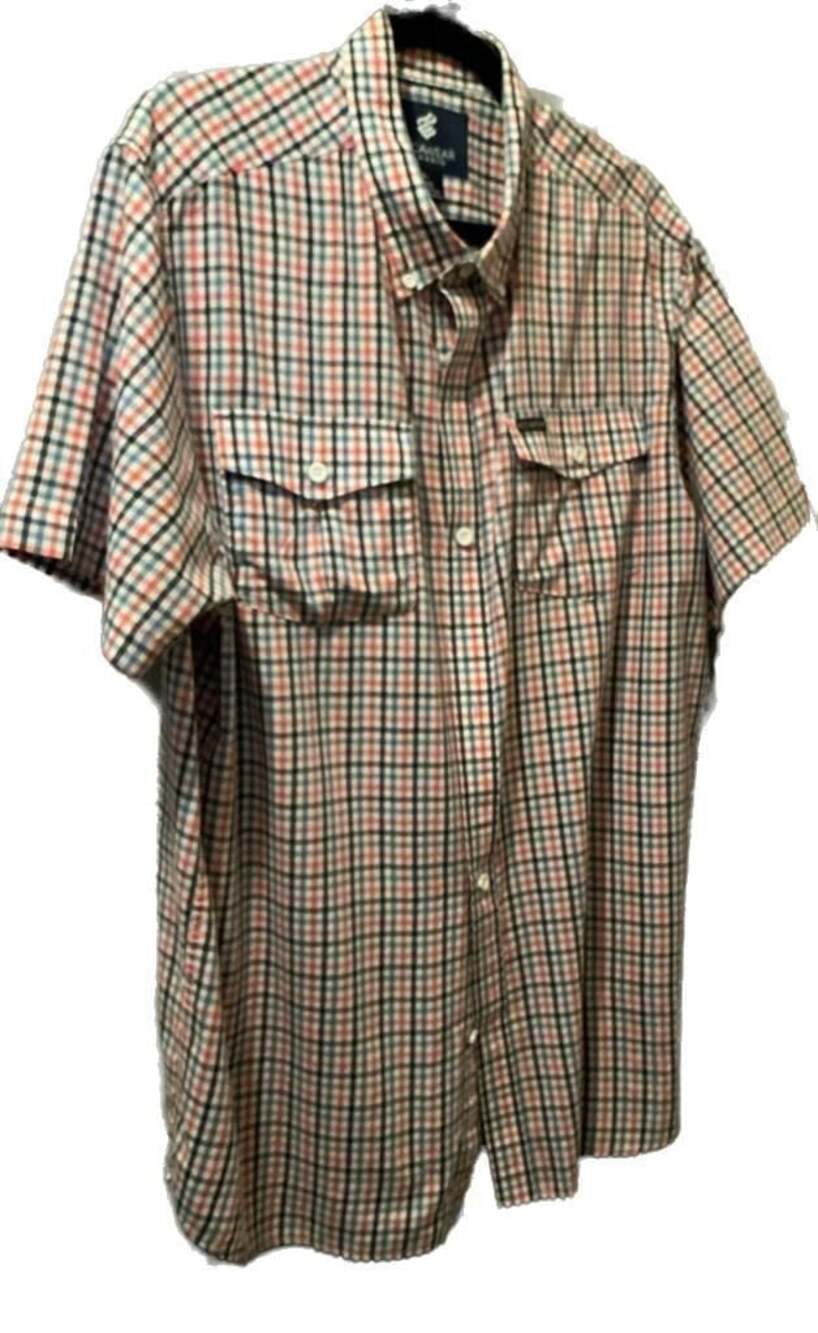 2 XL Rocawear Classic Men's Plaid Short Sleeve Button-Down Shirt Y2K